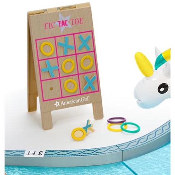 NEW 12pc American Girl Doll 2 in 1 TIC TAC TOE & RING TOSS GAMES Toy Accessories - Picture 2 of 10